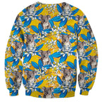 Koala Sweatshirt Plumeria Flowers