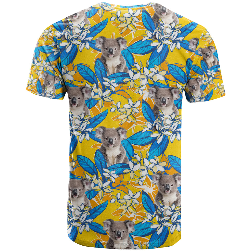 Koala T Shirt Plumeria Flowers