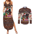 penrith-panthers-christmas-couples-matching-summer-maxi-dress-and-long-sleeve-button-shirt-rugby-australia-mascot
