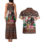 penrith-panthers-christmas-couples-matching-tank-maxi-dress-and-hawaiian-shirt-rugby-australia-mascot