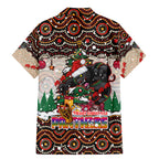 penrith-panthers-christmas-family-matching-mermaid-dress-and-hawaiian-shirt-rugby-australia-mascot