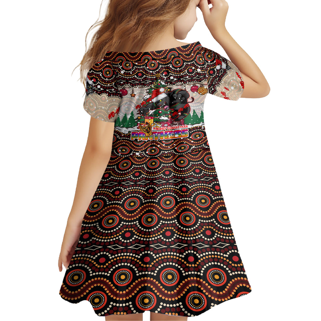 penrith-panthers-christmas-family-matching-summer-maxi-dress-and-hawaiian-shirt-rugby-australia-mascot
