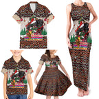 penrith-panthers-christmas-family-matching-tank-maxi-dress-and-hawaiian-shirt-rugby-australia-mascot