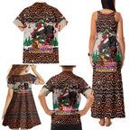penrith-panthers-christmas-family-matching-tank-maxi-dress-and-hawaiian-shirt-rugby-australia-mascot