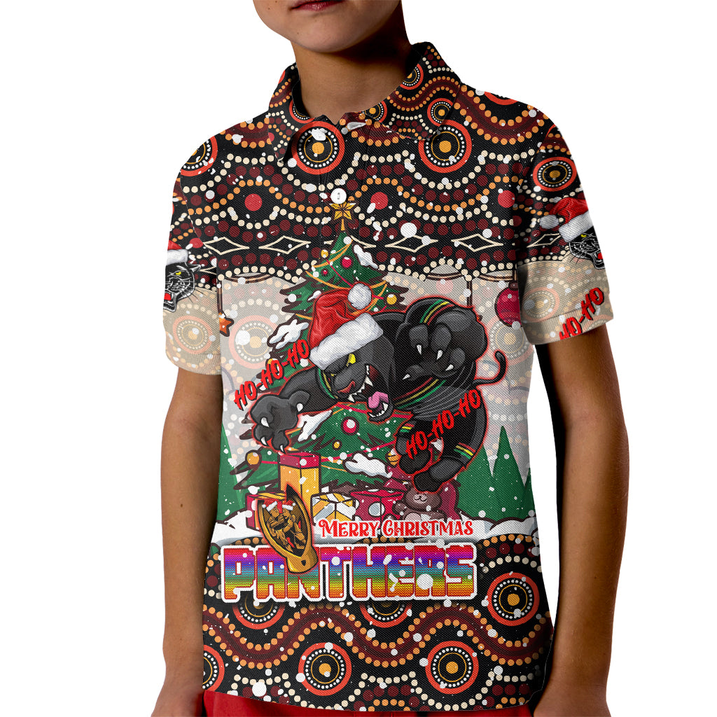 penrith-panthers-christmas-kid-polo-shirt-rugby-australia-mascot