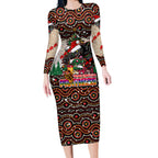 penrith-panthers-christmas-long-sleeve-bodycon-dress-rugby-australia-mascot