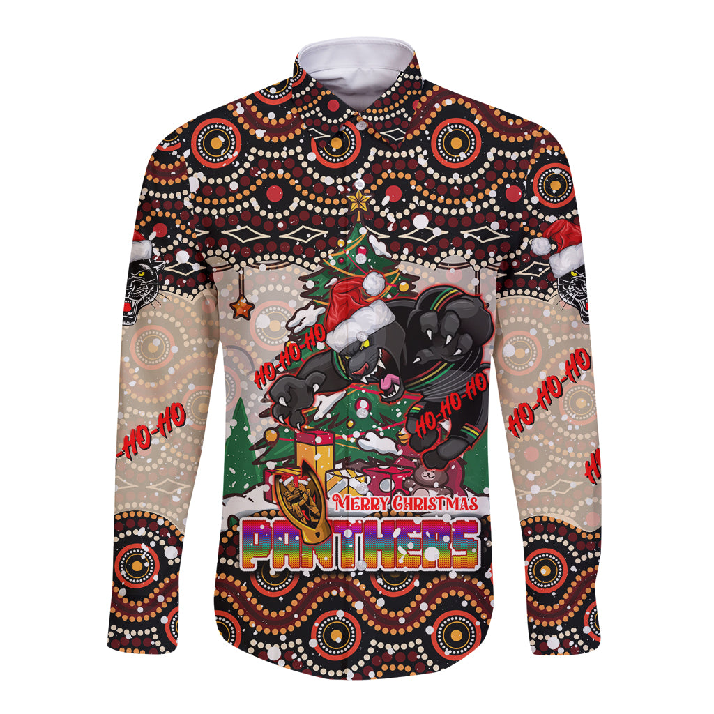 penrith-panthers-christmas-long-sleeve-button-shirt-rugby-australia-mascot