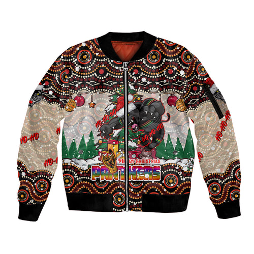penrith-panthers-christmas-sleeve-zip-bomber-jacket-rugby-australia-mascot