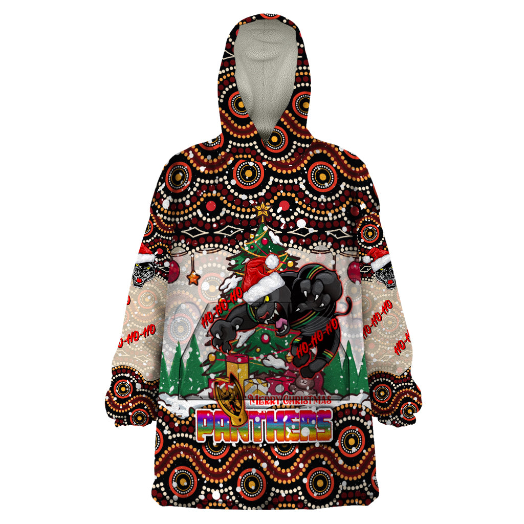penrith-panthers-christmas-wearable-blanket-hoodie-rugby-australia-mascot