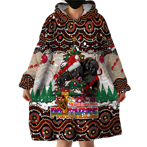 penrith-panthers-christmas-wearable-blanket-hoodie-rugby-australia-mascot