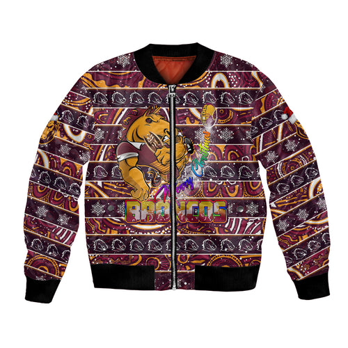 brisbane-broncos-christmas-bomber-jacket-rugby-australia-mascot