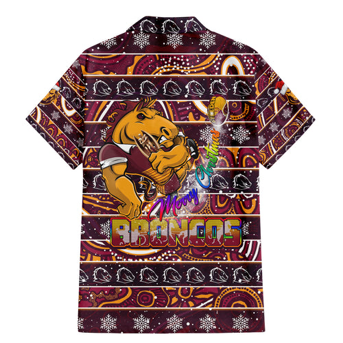 brisbane-broncos-christmas-family-matching-mermaid-dress-and-hawaiian-shirt-rugby-australia-mascot