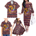 brisbane-broncos-christmas-family-matching-off-shoulder-long-sleeve-dress-and-hawaiian-shirt-rugby-australia-mascot