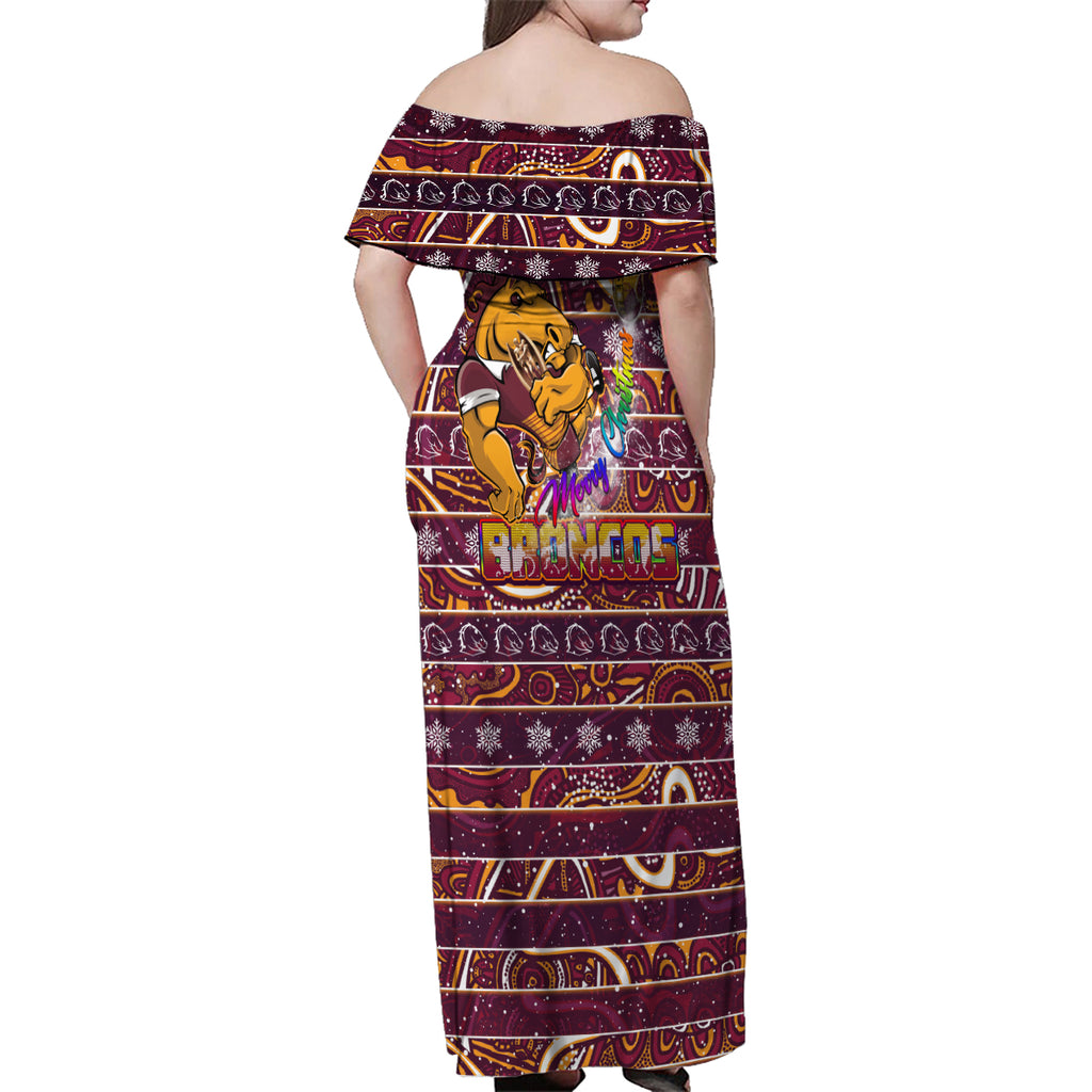 brisbane-broncos-christmas-family-matching-off-shoulder-maxi-dress-and-hawaiian-shirt-rugby-australia-mascot