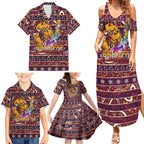 brisbane-broncos-christmas-family-matching-summer-maxi-dress-and-hawaiian-shirt-rugby-australia-mascot