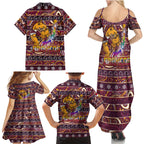 brisbane-broncos-christmas-family-matching-summer-maxi-dress-and-hawaiian-shirt-rugby-australia-mascot