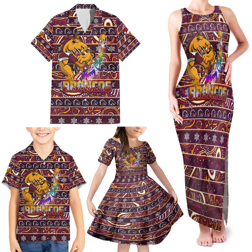 brisbane-broncos-christmas-family-matching-tank-maxi-dress-and-hawaiian-shirt-rugby-australia-mascot