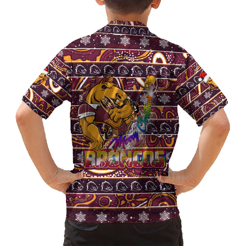 brisbane-broncos-christmas-kid-hawaiian-shirt-rugby-australia-mascot