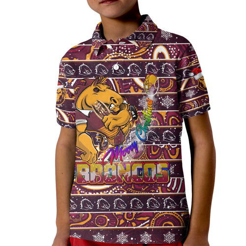 brisbane-broncos-christmas-kid-polo-shirt-rugby-australia-mascot