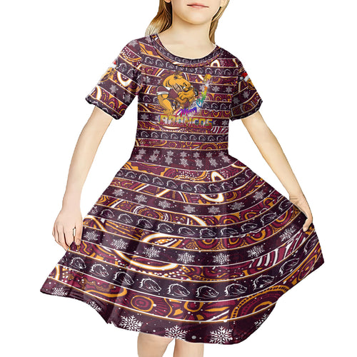 brisbane-broncos-christmas-kid-short-sleeve-dress-rugby-australia-mascot