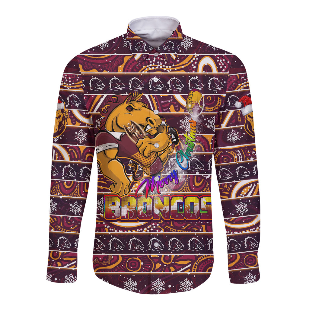 brisbane-broncos-christmas-long-sleeve-button-shirt-rugby-australia-mascot