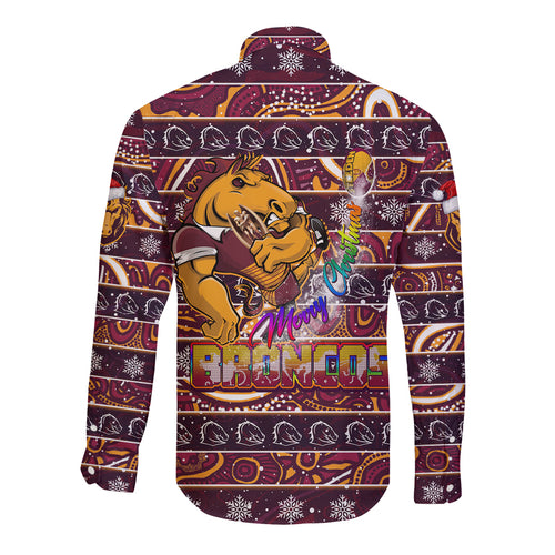 brisbane-broncos-christmas-long-sleeve-button-shirt-rugby-australia-mascot