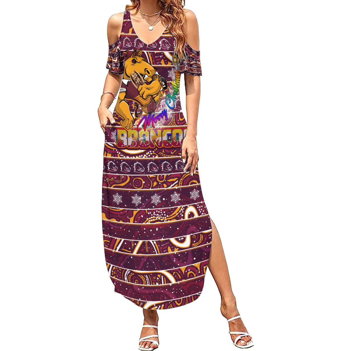 brisbane-broncos-christmas-summer-maxi-dress-rugby-australia-mascot