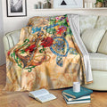 Sint Eustatius Blanket Geographic Coordinate Anchor - Turlte Tropical