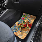 Sint Eustatius Car Mats Geographic Coordinate Anchor - Turlte Tropical