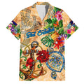 Sint Eustatius Hawaiian Shirt Geographic Coordinate Anchor - Turlte Tropical