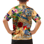Sint Eustatius Hawaiian Shirt Geographic Coordinate Anchor - Turlte Tropical