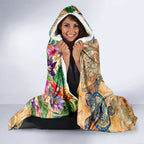 Sint Eustatius Hooded Blanket Geographic Coordinate Anchor - Turlte Tropical