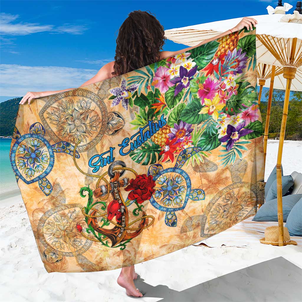 Sint Eustatius Sarong Geographic Coordinate Anchor - Turlte Tropical