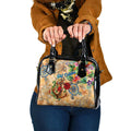 Sint Eustatius Shoulder Handbag Geographic Coordinate Anchor - Turlte Tropical