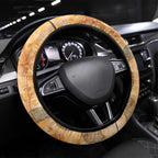 Sint Eustatius Steering Wheel Cover Geographic Coordinate Anchor - Turlte Tropical
