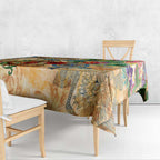 Sint Eustatius Tablecloth Geographic Coordinate Anchor - Turlte Tropical