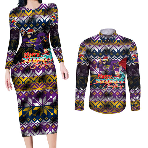 melbourne-storm-christmas-couples-matching-long-sleeve-bodycon-dress-and-long-sleeve-button-shirt-merrystorm-man