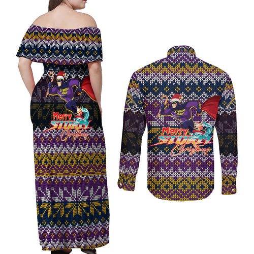 melbourne-storm-christmas-couples-matching-off-shoulder-maxi-dress-and-long-sleeve-button-shirt-merrystorm-man
