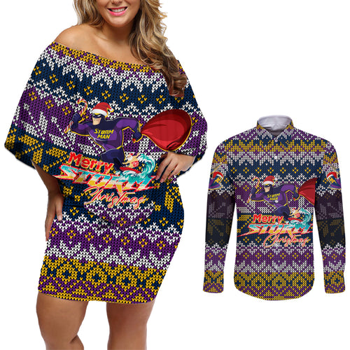 melbourne-storm-christmas-couples-matching-off-shoulder-short-dress-and-long-sleeve-button-shirt-merrystorm-man