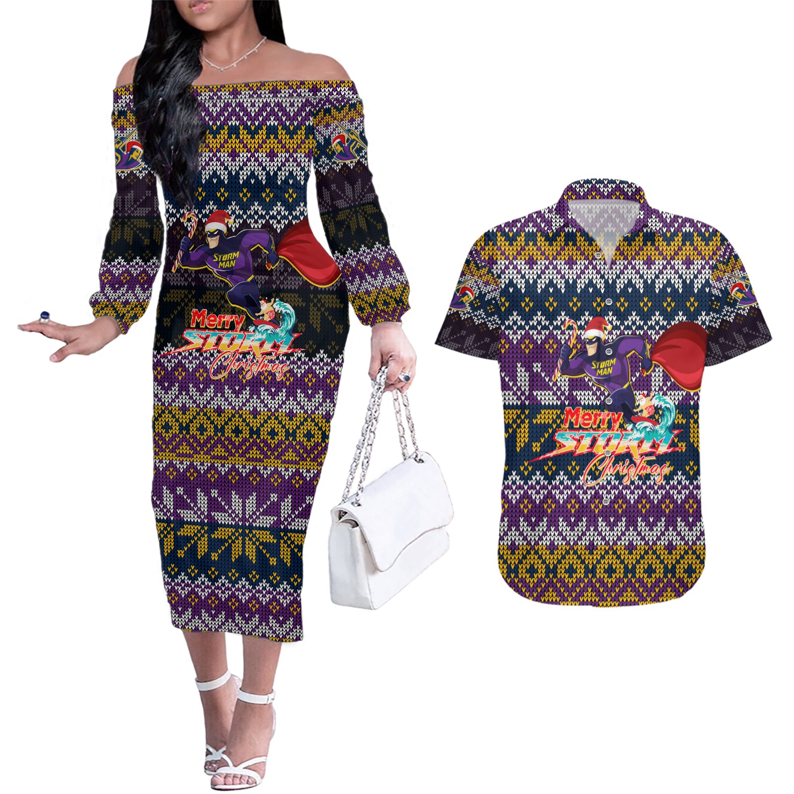 melbourne-storm-christmas-couples-matching-off-the-shoulder-long-sleeve-dress-and-hawaiian-shirt-merrystorm-man