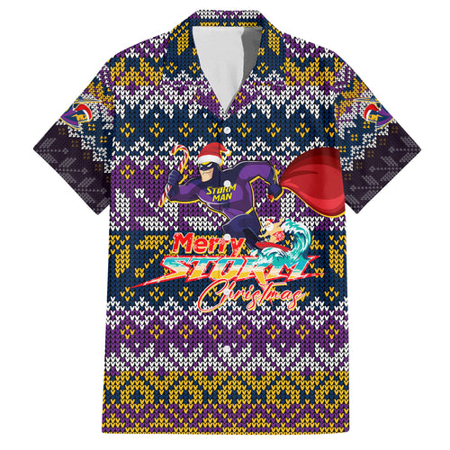 melbourne-storm-christmas-family-matching-long-sleeve-bodycon-dress-and-hawaiian-shirt-merrystorm-man