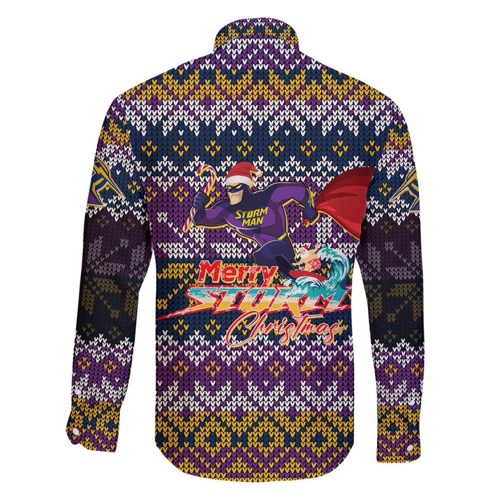 melbourne-storm-christmas-family-matching-long-sleeve-bodycon-dress-and-hawaiian-shirt-merrystorm-man