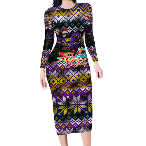 melbourne-storm-christmas-family-matching-long-sleeve-bodycon-dress-and-hawaiian-shirt-merrystorm-man