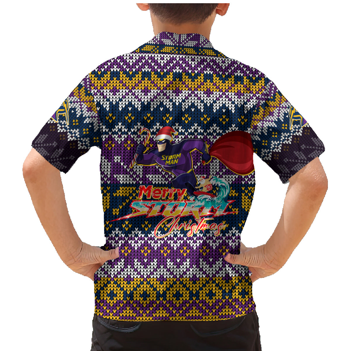 melbourne-storm-christmas-family-matching-mermaid-dress-and-hawaiian-shirt-merrystorm-man