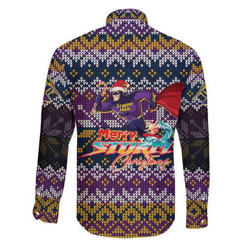 melbourne-storm-christmas-family-matching-short-sleeve-bodycon-dress-and-hawaiian-shirt-merrystorm-man