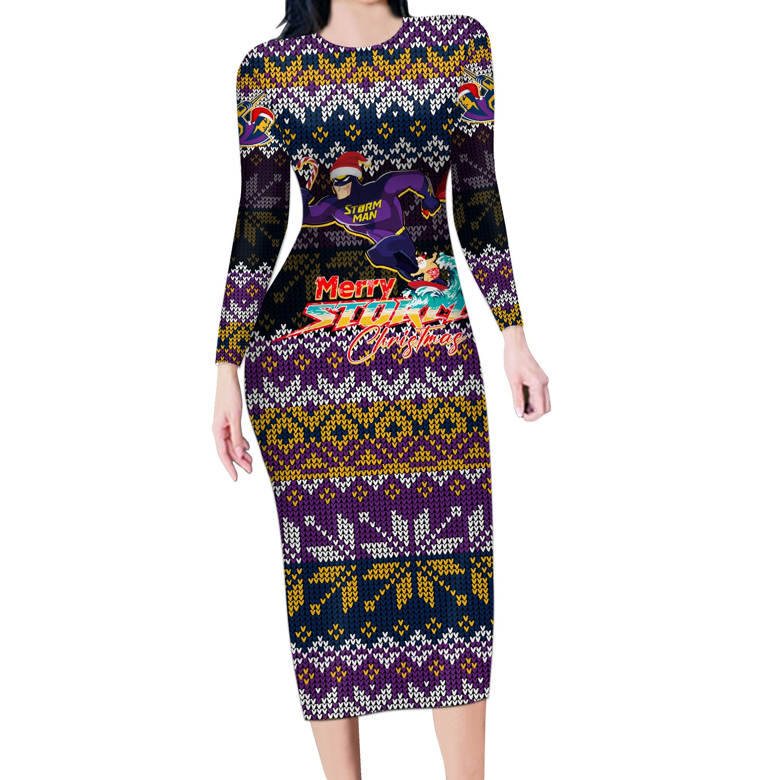 melbourne-storm-christmas-long-sleeve-bodycon-dress-merrystorm-man