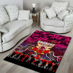 Broncos ANZAC Day Area Rug Australian Army - Lest We Forget