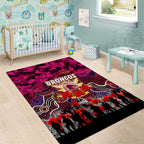 Broncos ANZAC Day Area Rug Australian Army - Lest We Forget