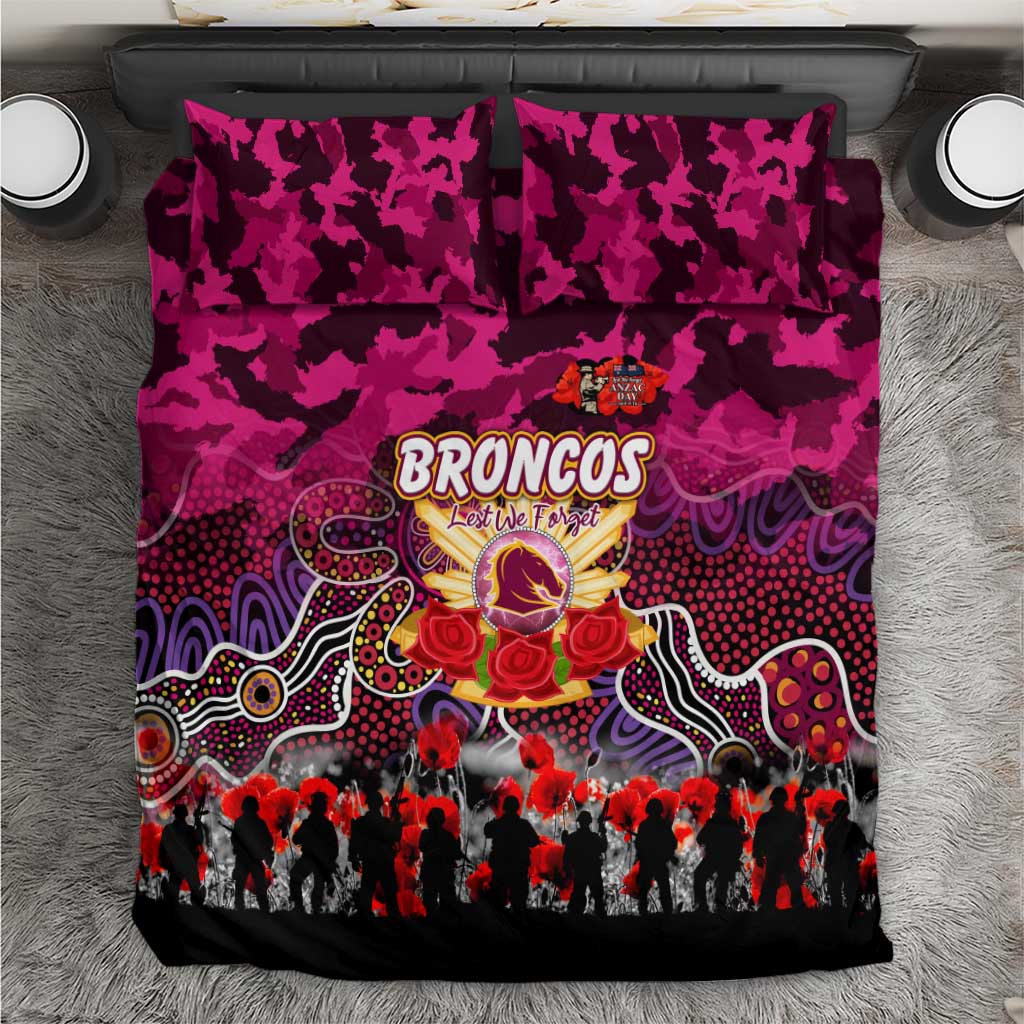 Broncos ANZAC Day Bedding Set Australian Army - Lest We Forget