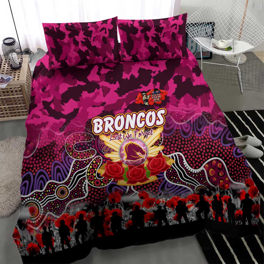 Broncos ANZAC Day Bedding Set Australian Army - Lest We Forget